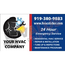 HVAC Business Card Magnet #19
